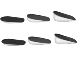 3 Pares De Palmilhas Premium Para Homens, Com Elevação De Calcanhar E Amortecimento Para Calçados