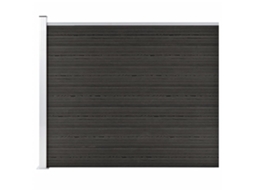 Fence Panel, Fence Panels Vidaxl Cinzeto Wpc (n/a)