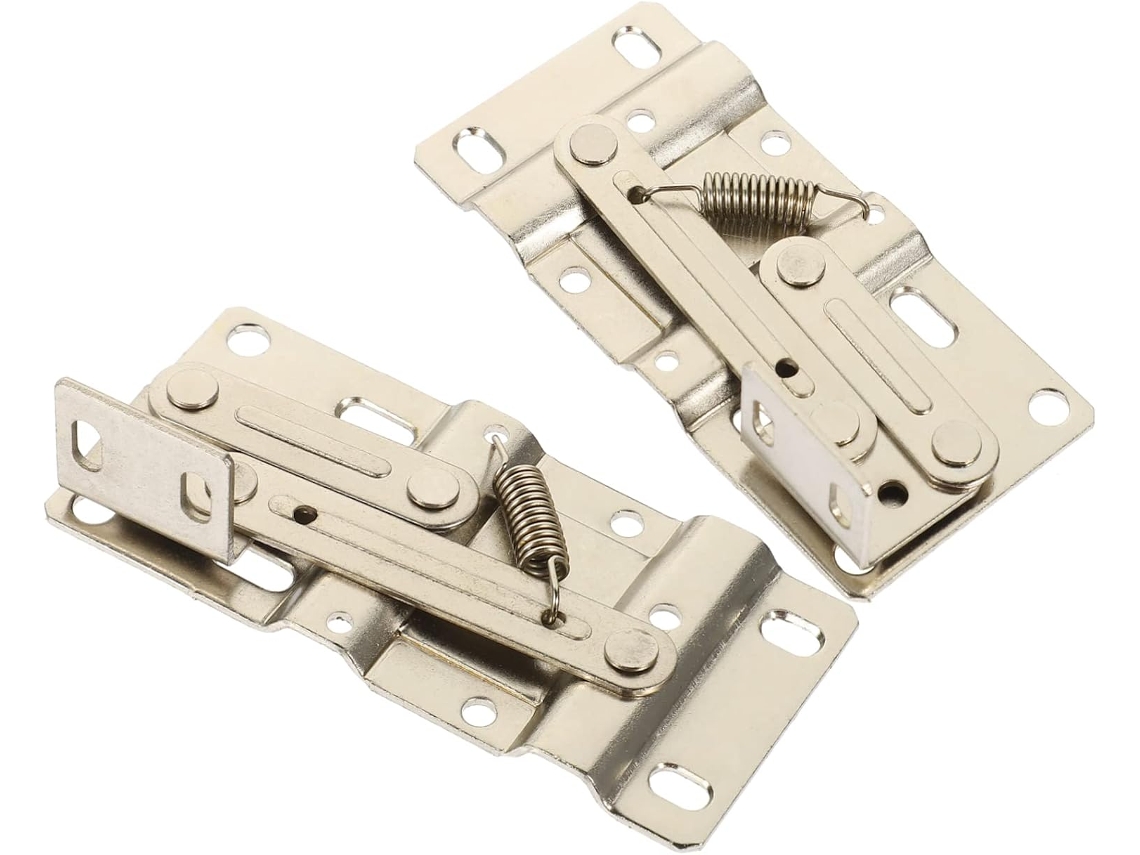 2 Dobradiças De Ferro Para Portas Armário Com Fechamento Automático