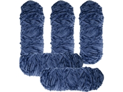 Fio Chenille Para Crochê E Tricô, 5 X 95g, Fio Para Projetos De Crochê Slowmoose