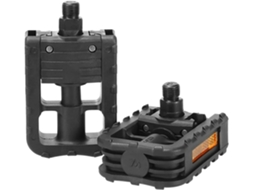 Pedal duplo para bicicleta com refletor antiderrapante.