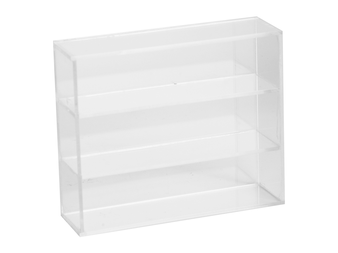 Mali prateleira Miniatura em Escala 1:12 para Casinha de Bonecas Acessório Decorativo Plexiglass