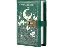 Diário com Cadeado, Flor, Borboleta, Caderno, Diário Recarregável em Couro Pu com Cadeado e Chave para Mulheres e Meninas, Tamanho B6 BRILVIBERA