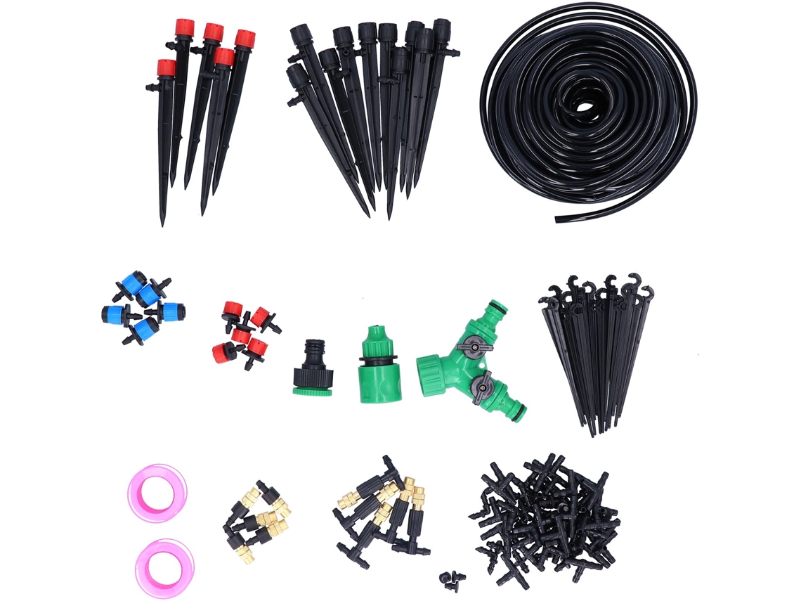 Kit Irrigação Ajustável Micro 25m Jardim