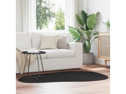 Vidaxl Tapete Huarte Preto 120 X 170 Cm Poliéster