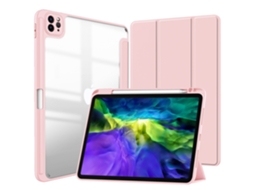 Capa PANOONA Ipad Mini6/mini7 , Acrílico Transparente Rosa (2021/2024)