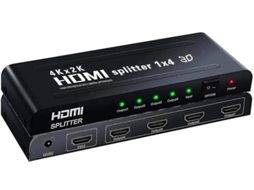 1x4 Hdmi Splitter Musou 3d 1 Entrada 4 Saídas Distribuidor Suporte 4k Pc Xbox Hdtv Dvd Tela Do Projetor Multimídia Bestvite