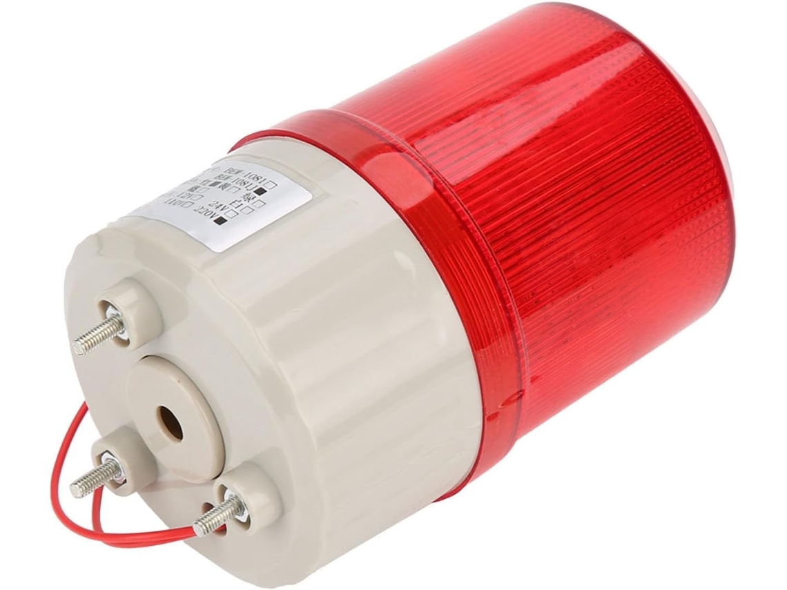 Luz De Advertência Led Socobeta Alto Brilho, Sistema De Alarme Acústico Óptico Para Guindaste Torre 220v Vermelho