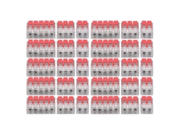 Aetheria 30pcs Conector de Alavanca para Cabo Elétrico Compacto Seguro Splicing 3 Tipos