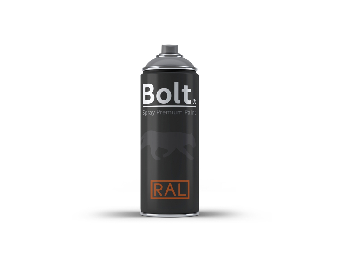 Tinta spray Bolt Premium 2K RAL 400ml (RAL 9002 Cinza e Branco)