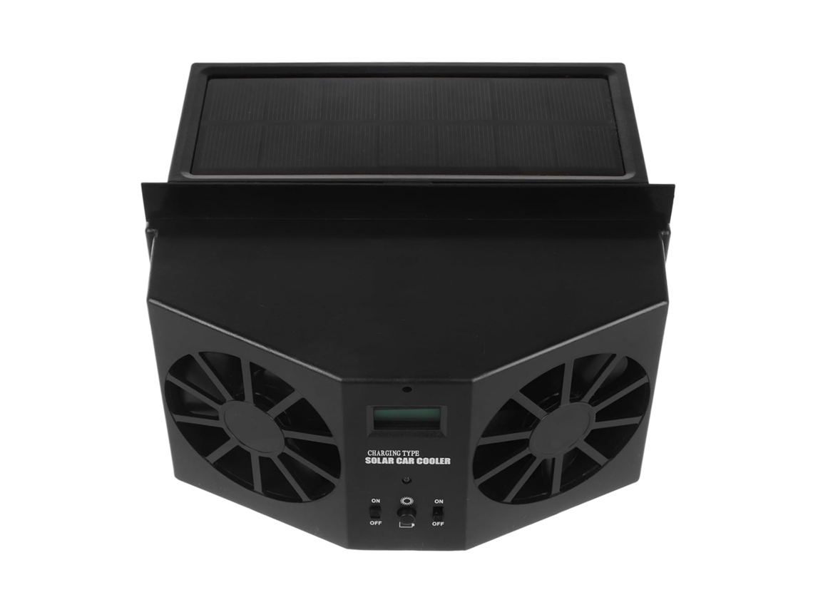 Ventilador Solar Para Carro Com Saídas Duplas De Exaustão E Circulação De Ar.