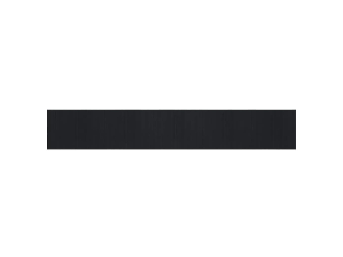 Rug, Rugs Vidaxl Preto Bambu (80 X 500 Cm)