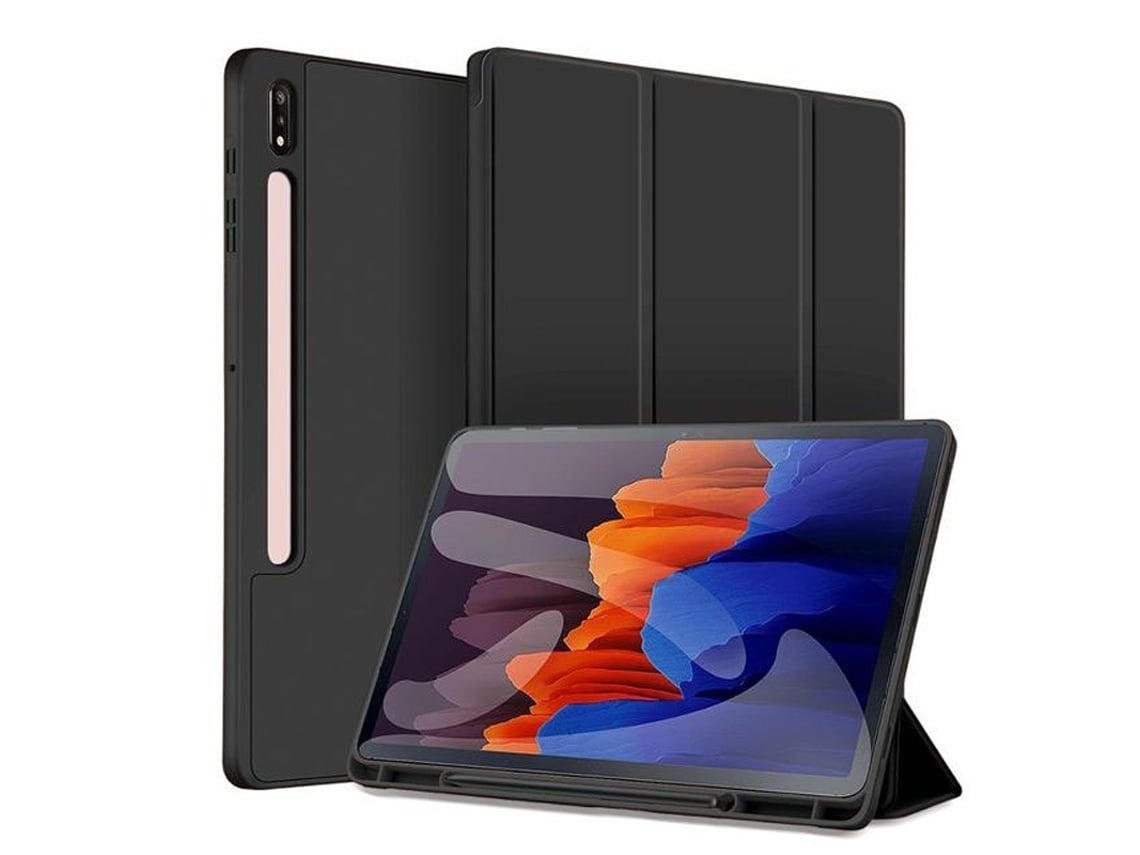 Capa Para Tablet Lurelia, Compatível Com Samsung Galaxy Tab S9 Ultra 14.6 Preta, Fixação Magnética, Função Sono