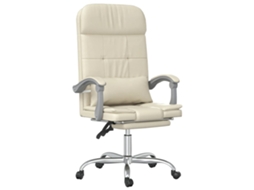 Massage Office Chair, Massage Office Chairs Vidaxl Creme Couro Artificial (n/a)