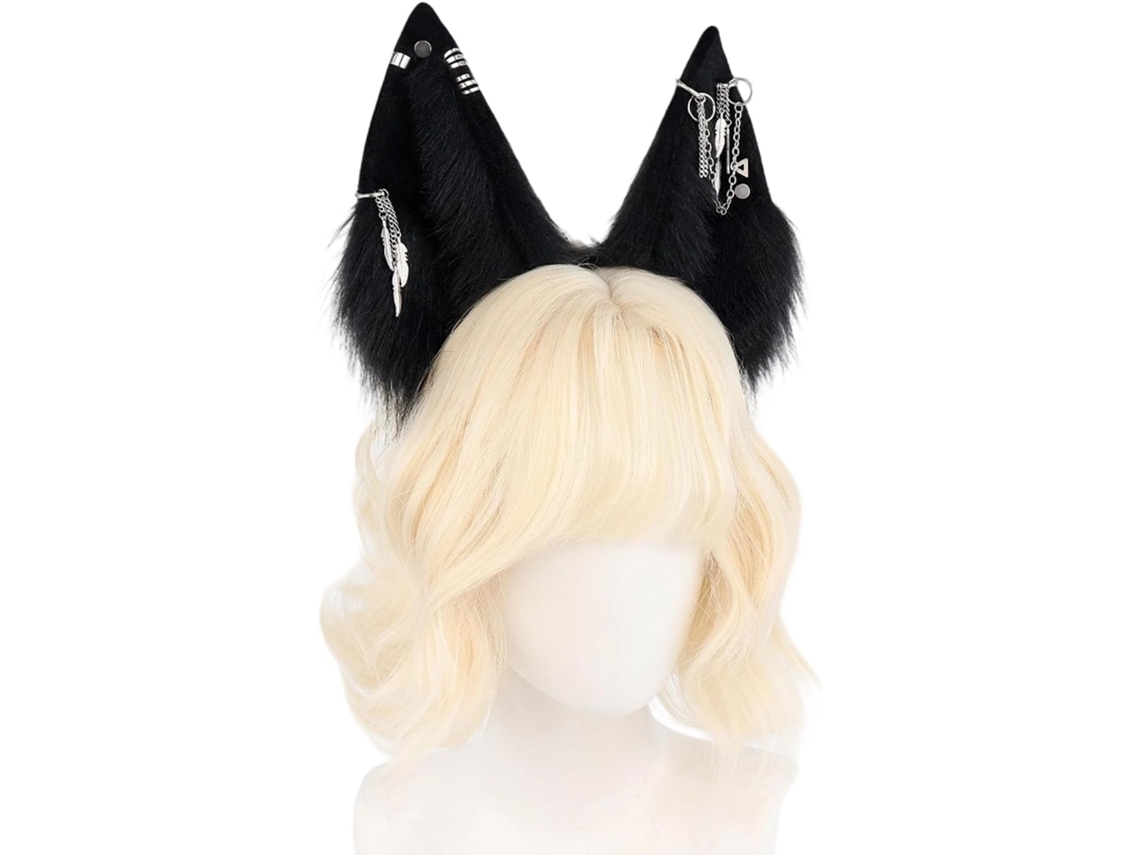 Tiara Elástica com Orelhas de Lobo SFUSHOS