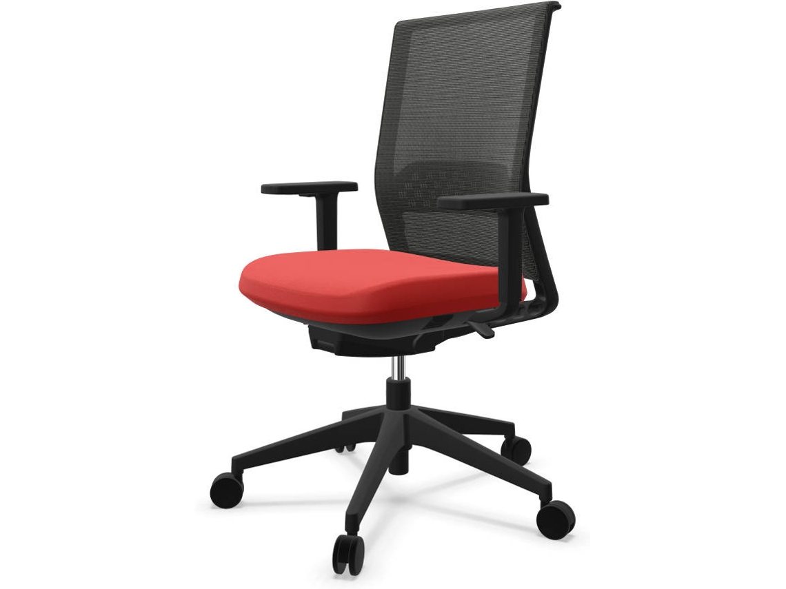 Cadeira de Escritório Operativa ACTIU Stay Serie 30 Vermelho (Braços reguláveis - Tecido)
