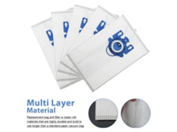 Pack de 8 Sacos de Substituição para Aspiração, Compatíveis com Miele e Hyclean 3d S8340/s838/s844/s846 LAXISCREED