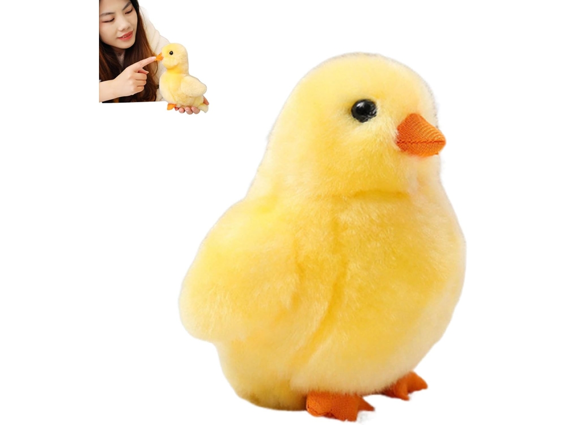 Pato Pelúcia Amarelo Com Design Macio, Bichinho Fofo Para Crianças