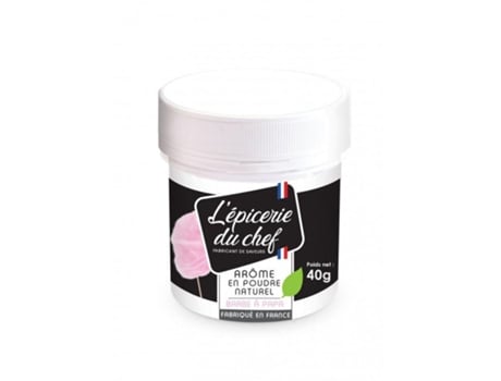 Algodão doce em pó Aromatizante alimentar natural 40 g L'épicerie du chef