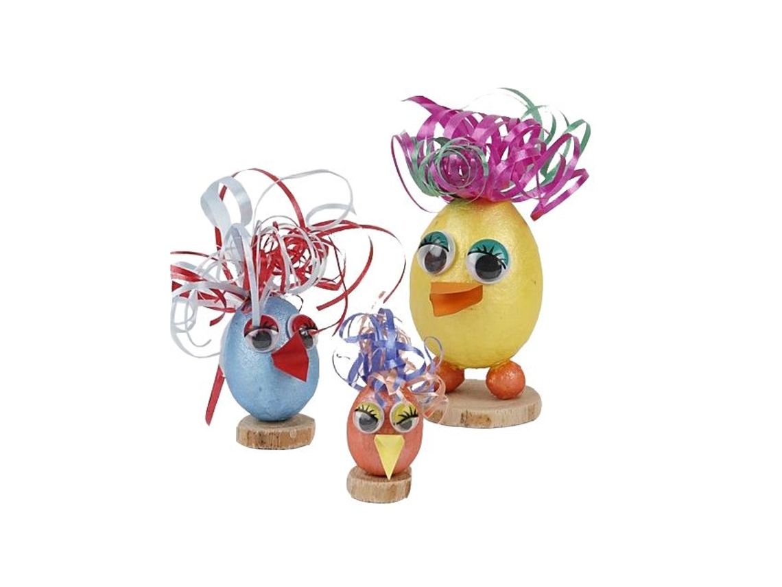 Pacote Com 200 Ovos De Algodão Mistos Brancos Para Decoração E Artesanato. Merkloos