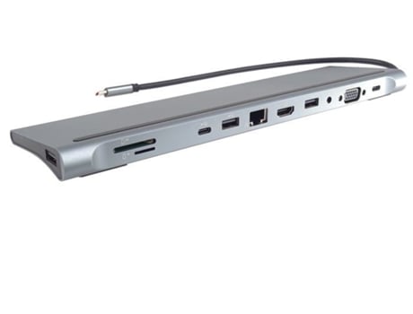 Estação De Acolhimento Krup Ku31dock17 Usb C 4k Hdmi Compacta Em Alumínio Premiumcord