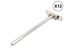 Floating Shelf Bracket, Floating Shelf Brackets Vidaxl (12 X 200 Mm)