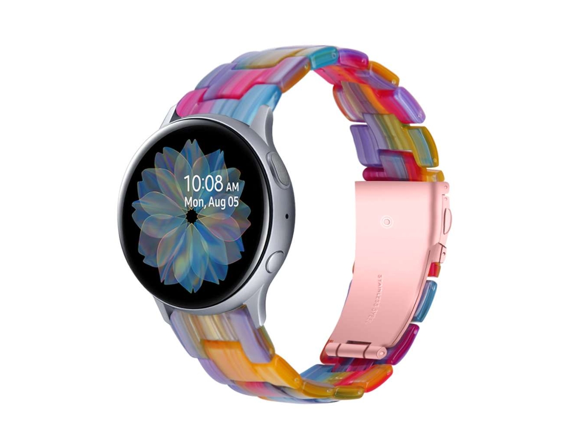 Bracelete Resina Luxury Multicor Ticwatch Gtx