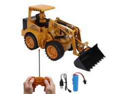 Brinquedo De Caminhão De Construção 1:18 Escavadora Elétrica Com Controle Remoto Sem Fio Para Crianças