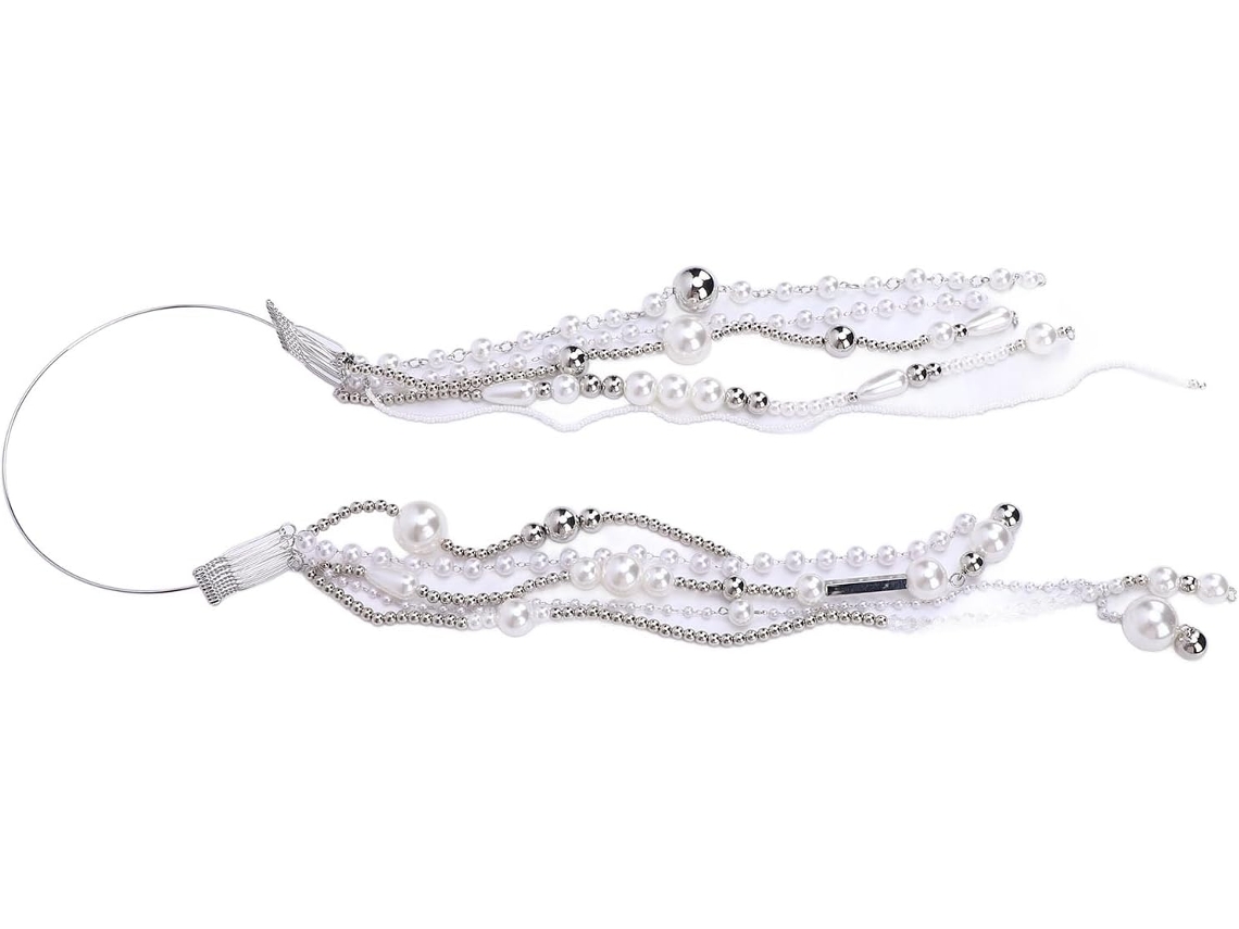 Tiara com Miçangas e Pérolas SFUSHOS