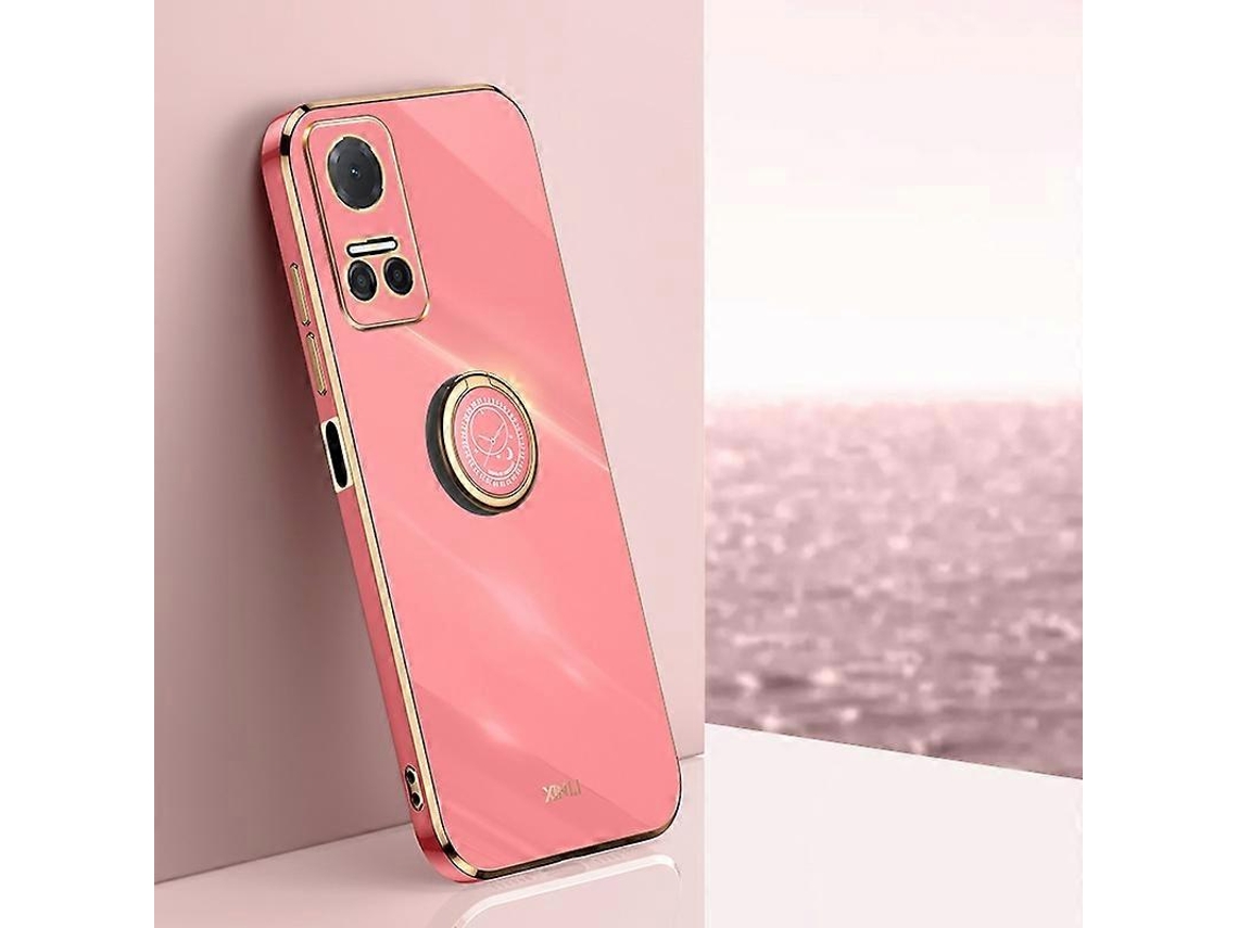 Capa Para Celular For Honor Play6t Xinli Straight Edge 6d Electroplate Tpu Com Suporte De Anel