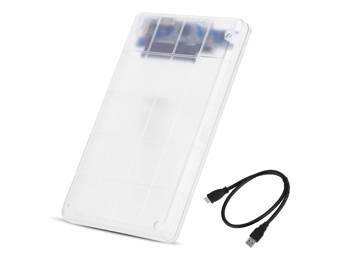 Enclosure De Disco Rígido Móvel (fosco Transparente, Proteção Antichoque)