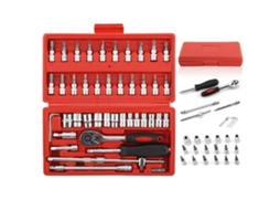 Laxiscreed Kit De Ferramentas, 46 Peças De Chaves E Soquetes Para Parafusos Pequenos E Trabalhos Detalhados
