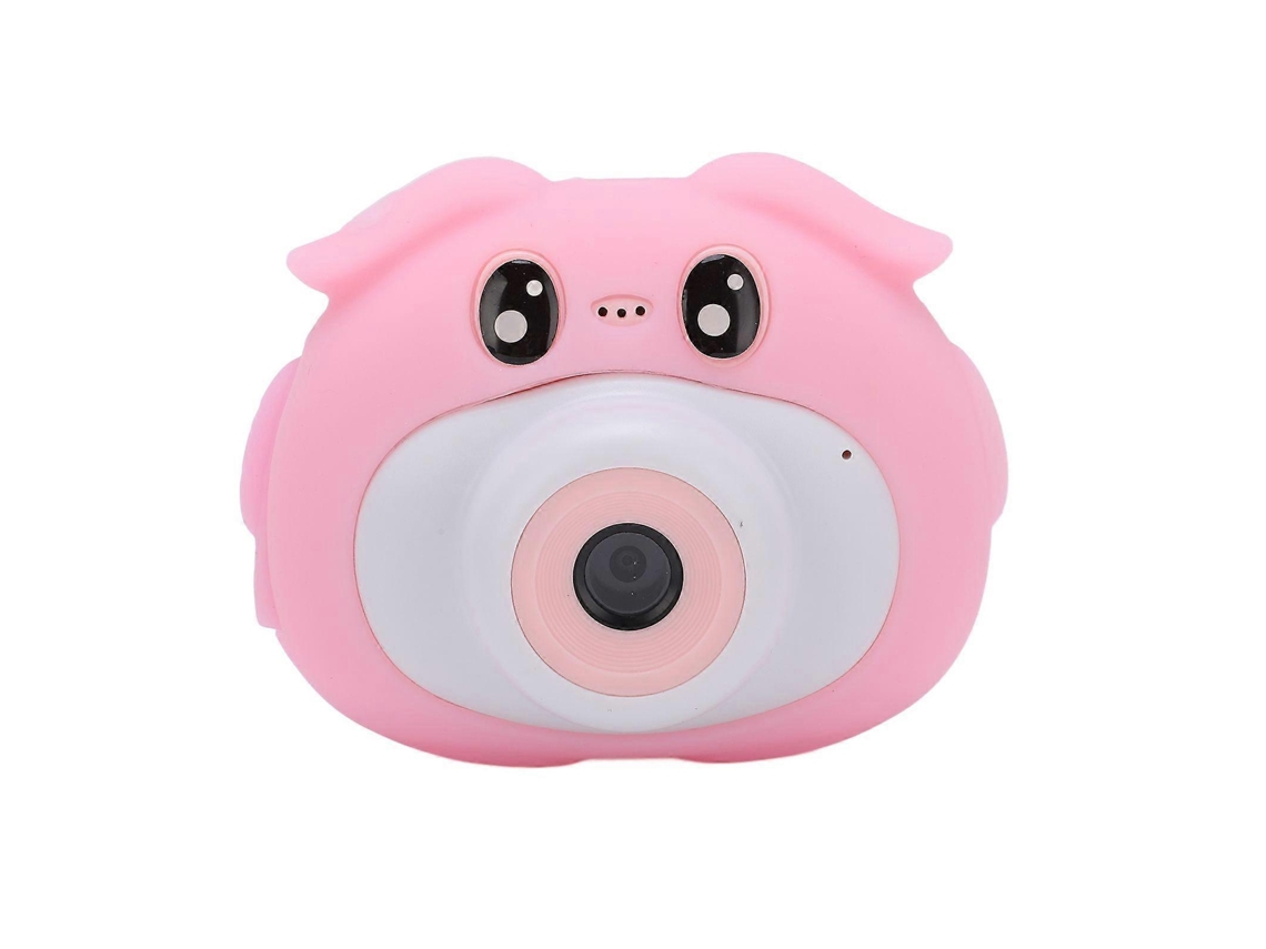 Máquina Fotográfica Digital Infantil Cor-de-rosa Com Ecrã Ips De 2,0 Polegadas