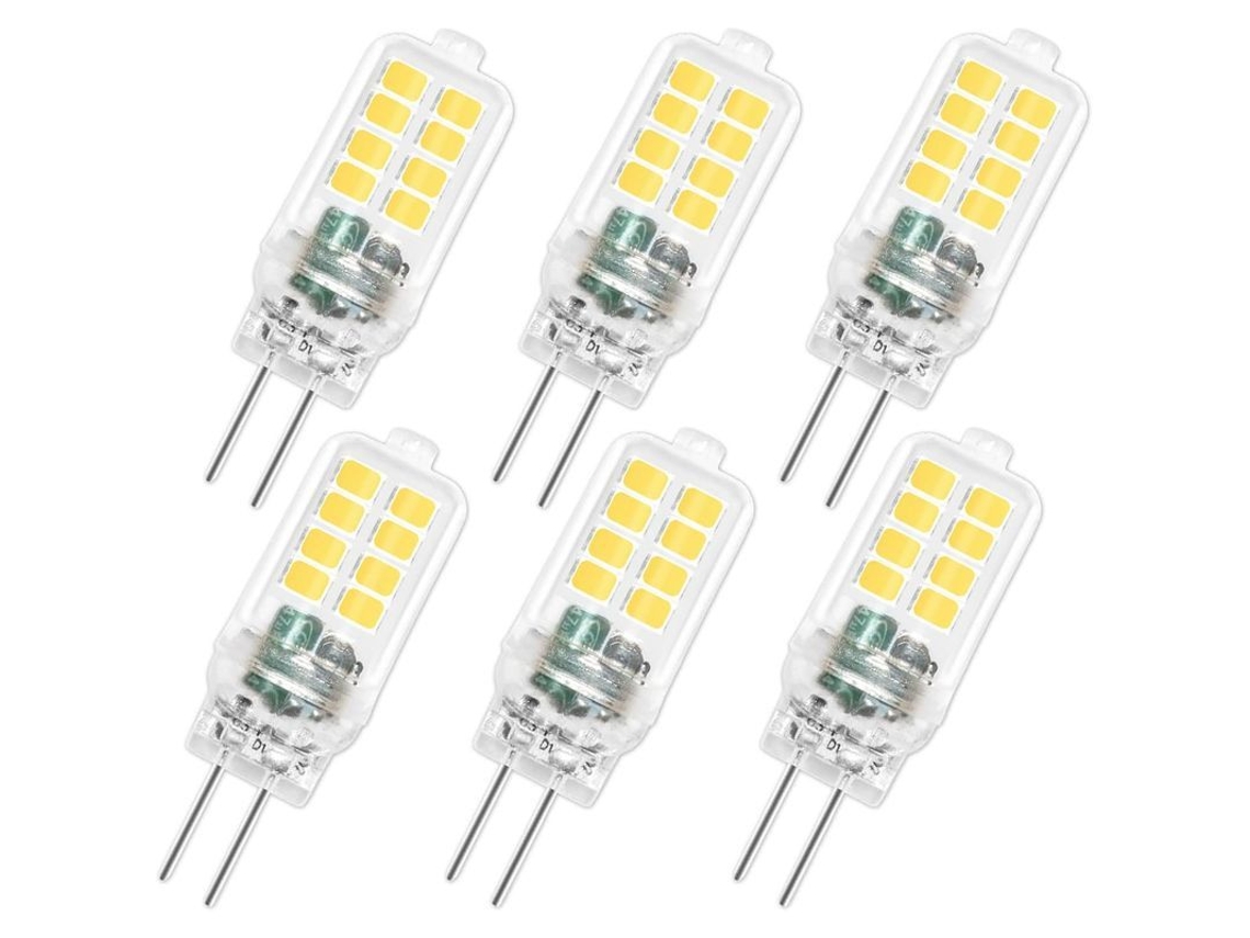 Lâmpada LED G4 12V 3W 300lm Branco Frio Pacote de 6 S/MARCA