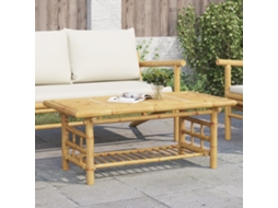 Vidaxl Mesa De Centro 110x55x45 Cm Bambu