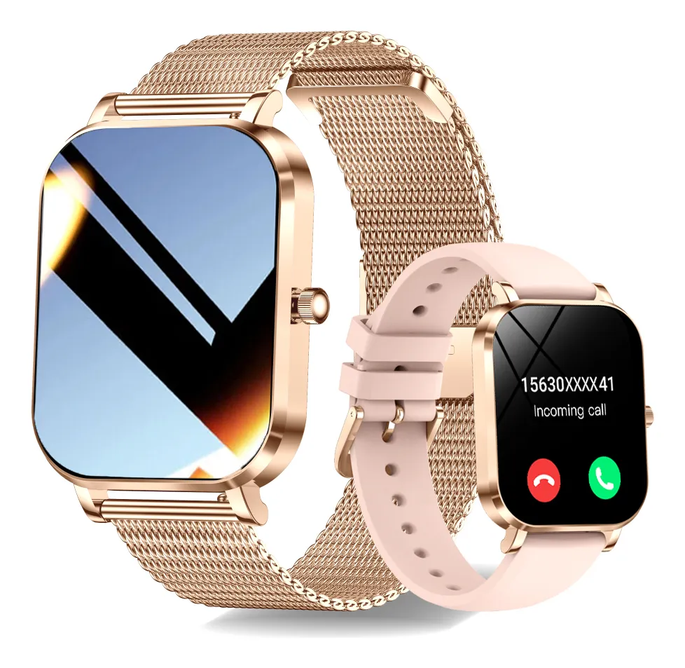 Relógio Inteligente Amoled Para Mulheres Com Bluetooth, Chamada, Frequência Cardíaca, Oxigênio No Sangue, À Prova Dáguavayotoy