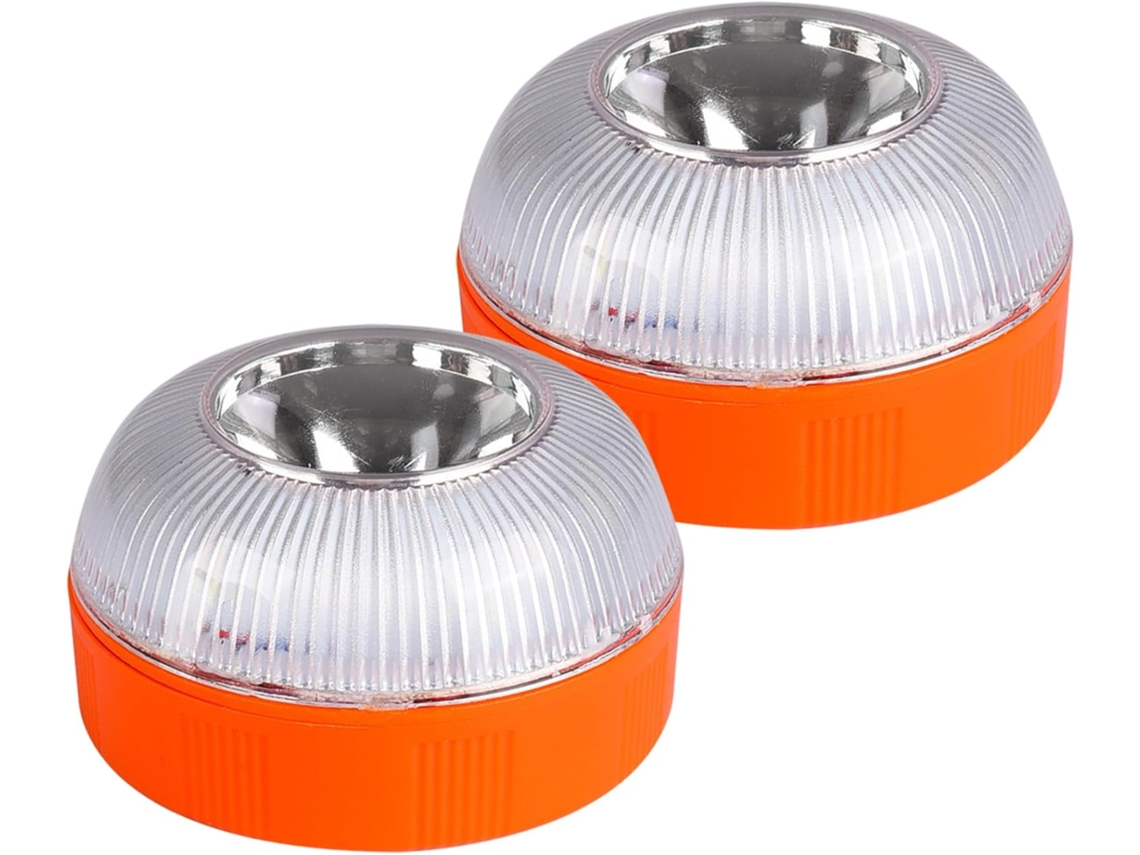 Luzes Estroboscópicas De Emergência Led Recarregáveis, 2 Unidades, Com Base Magnética Para Carros E Motocicletas, Luz De