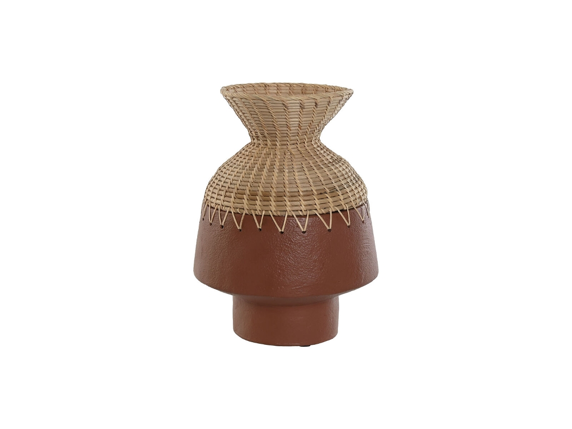 Vaso HOME ESPRIT Natural Terracota 24 x 24 x 35 cm