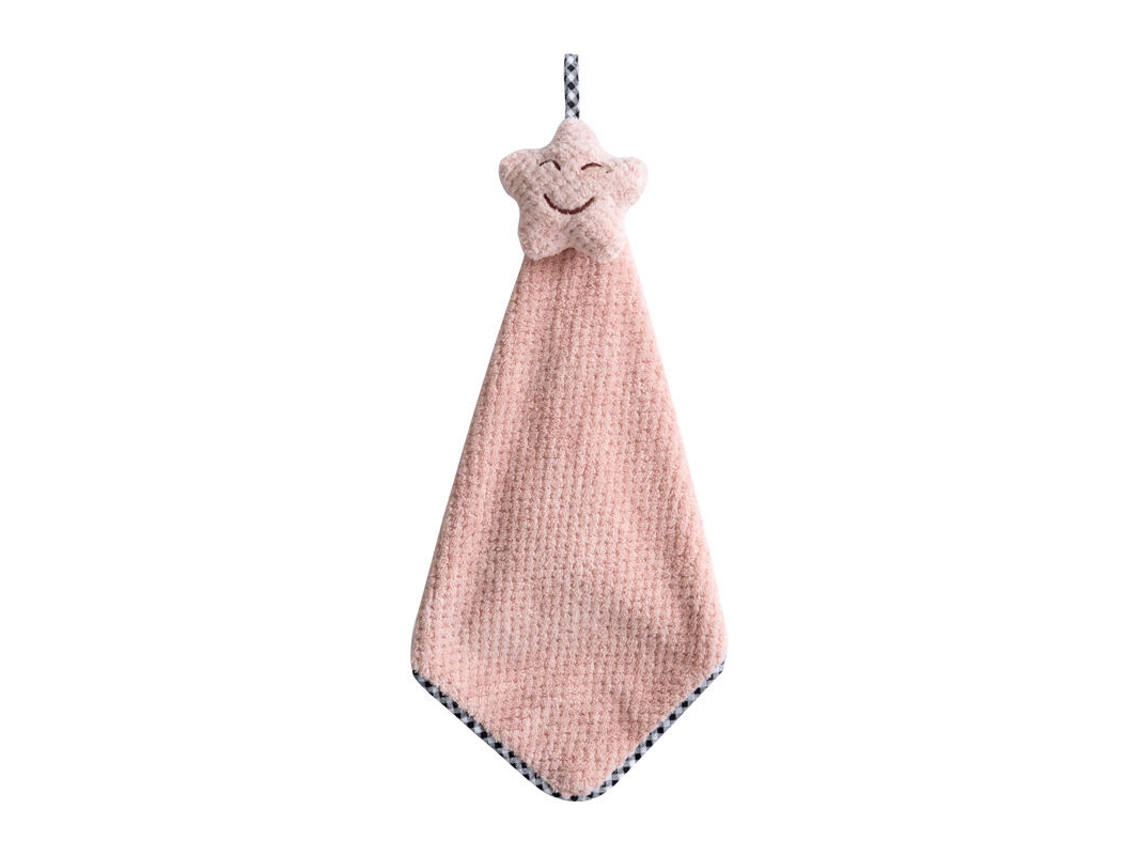 Toalhas Absorventes em Formato de Estrela para Cozinha Ou Banheiro, Toalha Absorvente para Cozinha e Banheiro, Rosa, Pacote com 6 Unidades BRILVIBERA