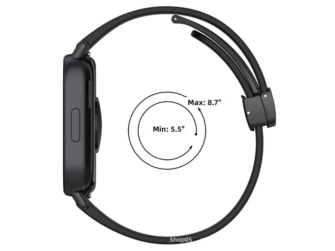 Pulseira de Silicone com Fecho Magnético para Redmi Watch5 Active/lite CHABERLU