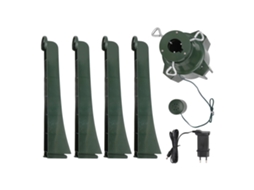 Aetheria base para Árvore de Natal Rotativa 360 Graus Musical Ajustável com Plugue Eu 220 240v para Troncos de 3,2cm Até 9,8 Pés