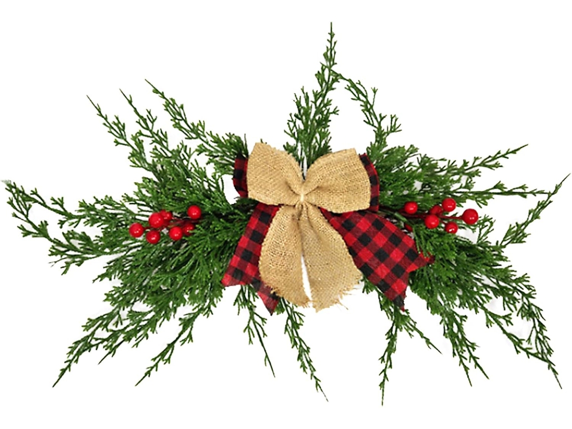 Arco De Natal Em Tecido De Seda Artificial Para Decoração De Casa, 50 Cm, Para Janela Gokoco (3)