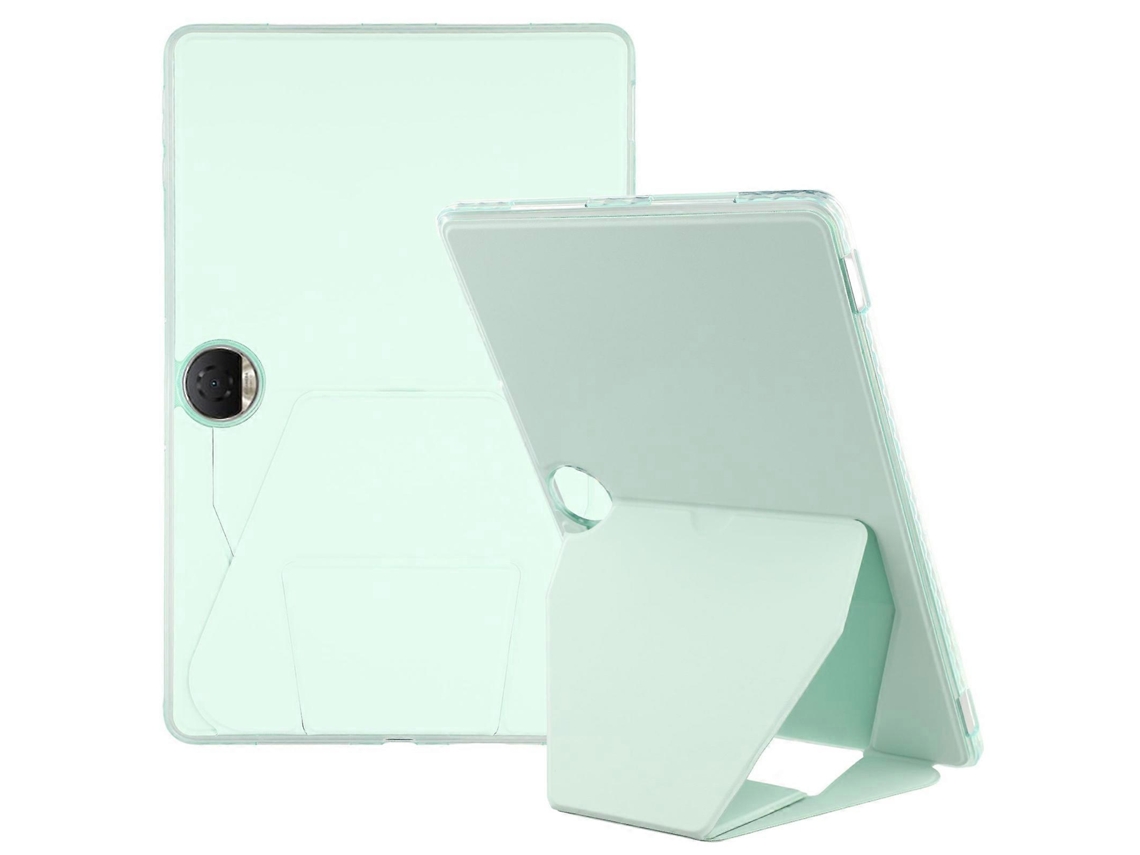 Capa de couro sintético Hengrongshen com suporte para tablet Honor Pad 9, verde