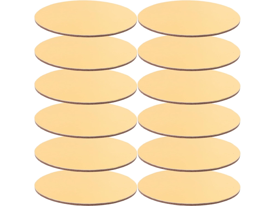 Suportes Redondos De Papel Dourado Para Bolos E Sobremesas, Pacote Com 20 Unidades, Ideais Para Festas De Aniversário