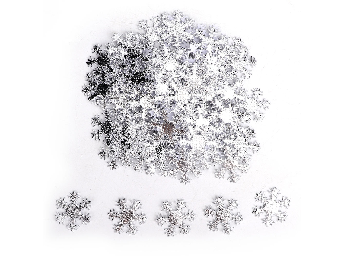 Laxiscreed Confete De Flocos De Neve Prateados Para Decoração De Natal E Eventos Festivos