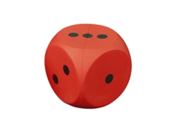 Dado De Espuma Pre Sport Vermelho Brinquedo Educativo 14 Cm