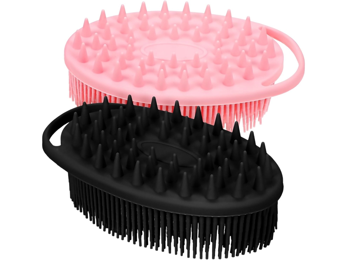 Lurelia Pack De 2 Escovas De Silicone Para Banho, Silicone Macio E Com Argola