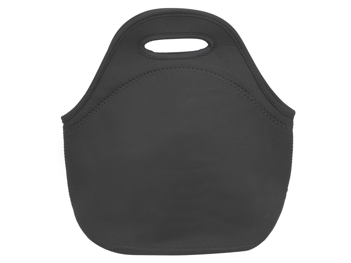 Bolsa Térmica Isolada para Almoço, Impermeável, em Neoprene, Ideal para Piqueniques e Camping, na Cor Preta BRILVIBERA