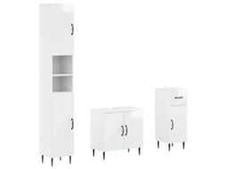 Vidaxl Conjunto De Armários Para Banheiro Com 3 Peças Haarlem
