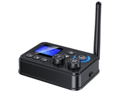Adaptador Bluetooth 5.4 ZRUXE Gt87 2 em 1 receptor e emissor Rca/aux com LCD e leitor Usb/tf | ZRUXE